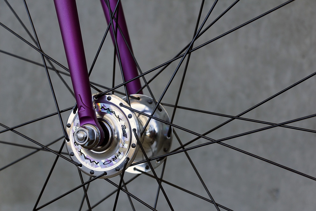 Suzue - Pro Max Track Hub - Front | NJS認可の競輪ハブの復刻